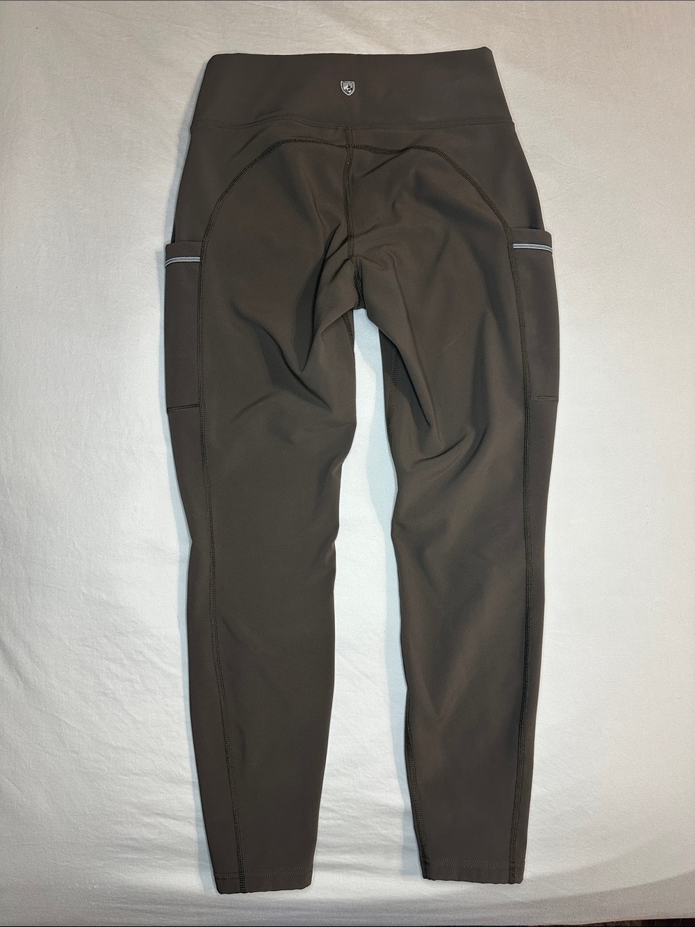 Kuhl Women's Dark Olive Fleece Lined pants with Side Pockets - 8